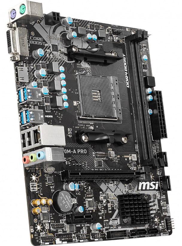 Материнська плата MSI A320M-A PRO (13152319) - фото 2