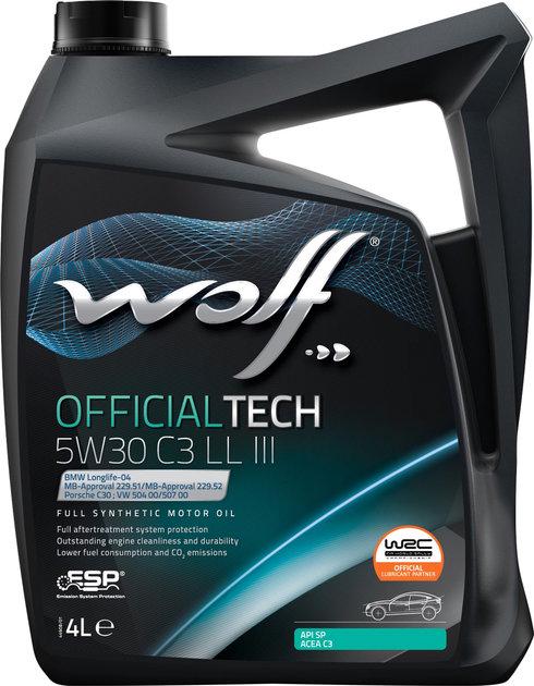 Моторна олива WOLF OfficialTech LL III C3 SP 5W-30 4 л (1048180)