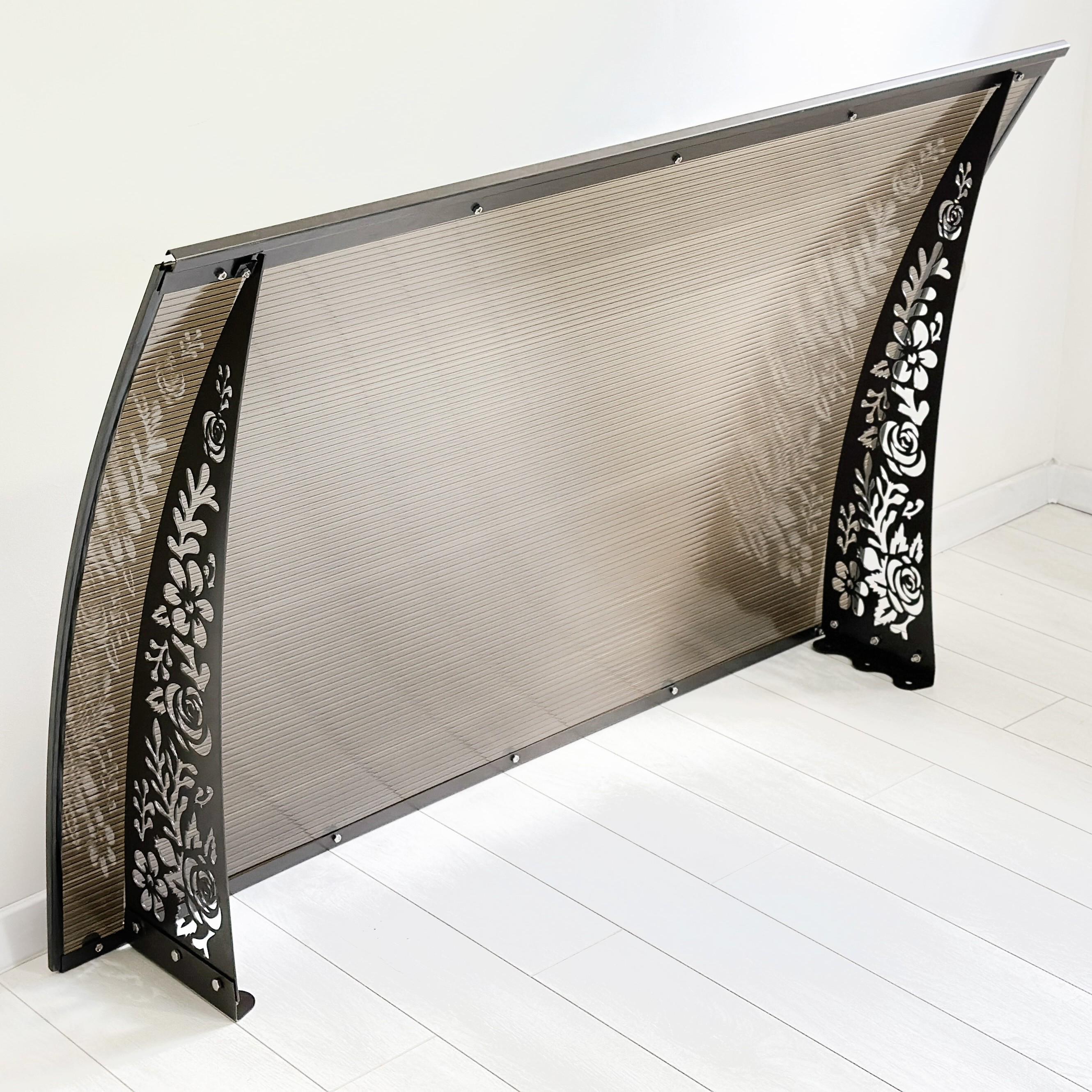 Навес-козырек Роза сотовый поликарбонат 6 мм 150х80 см (2802253L)