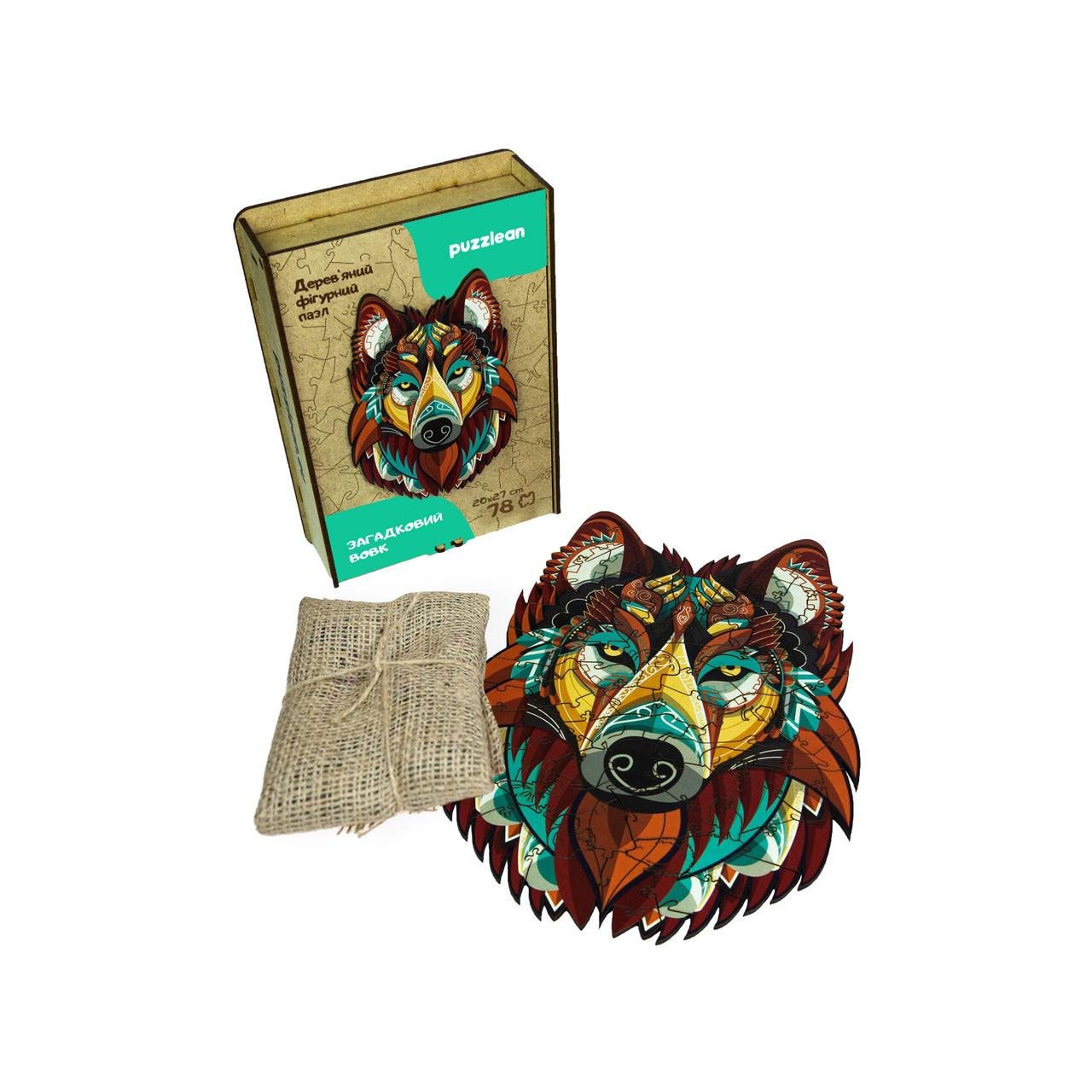 Пазл дерев'яний Загадковий Вовк А1 (511-5) - фото 3
