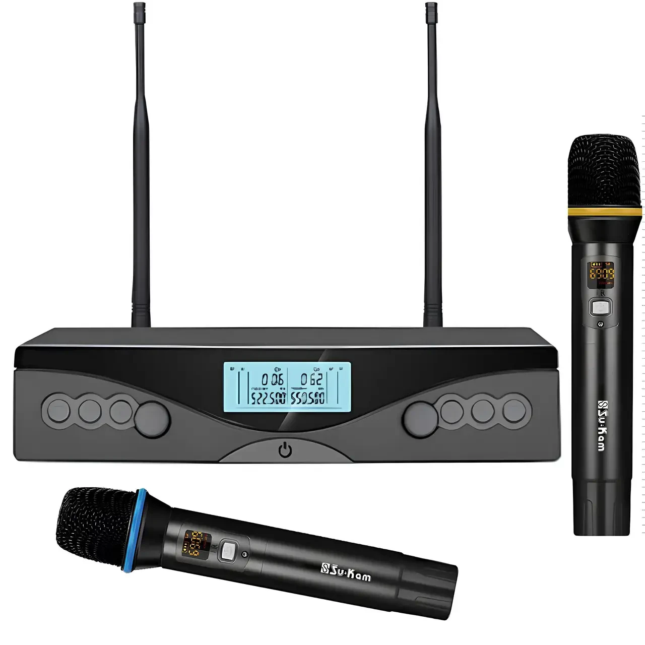 Портативна акустична система Su-Kam DM 204FX з двома мікрофонами (9492)