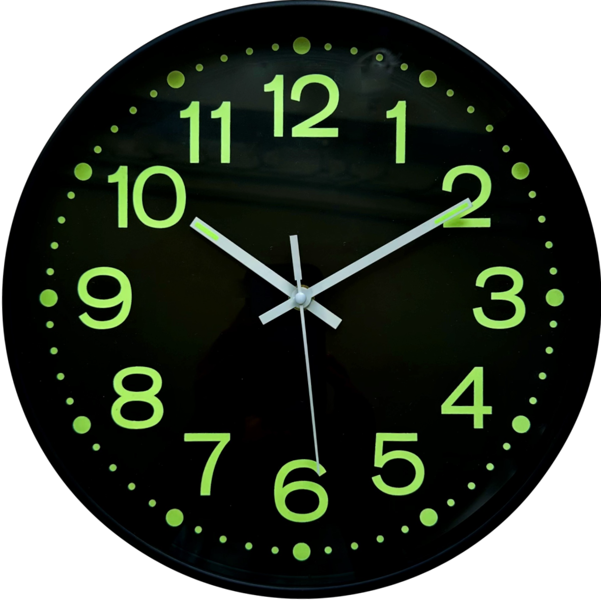 Часы настенные фосфорные бесшумные Timelike Ph-01-B 30 см Черный (999799727)