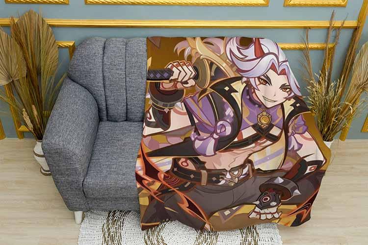 Плед Arataki Itto Genshin Impact плюш одношаровий 150х210 см (113022-1)