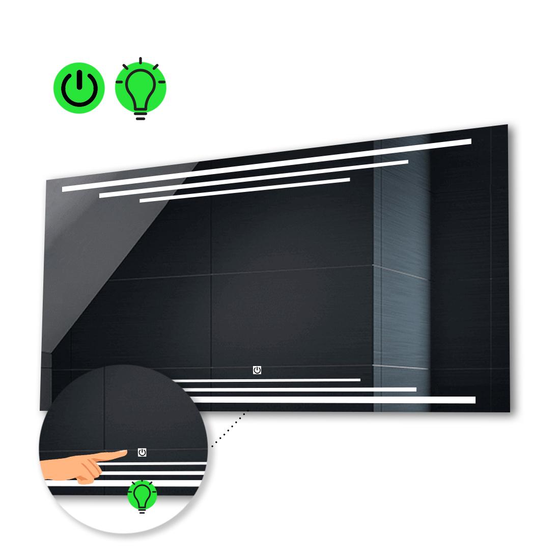 LED-зеркало 120x80 см с сенсорной кнопкой управления Francisca (Franciscag208)