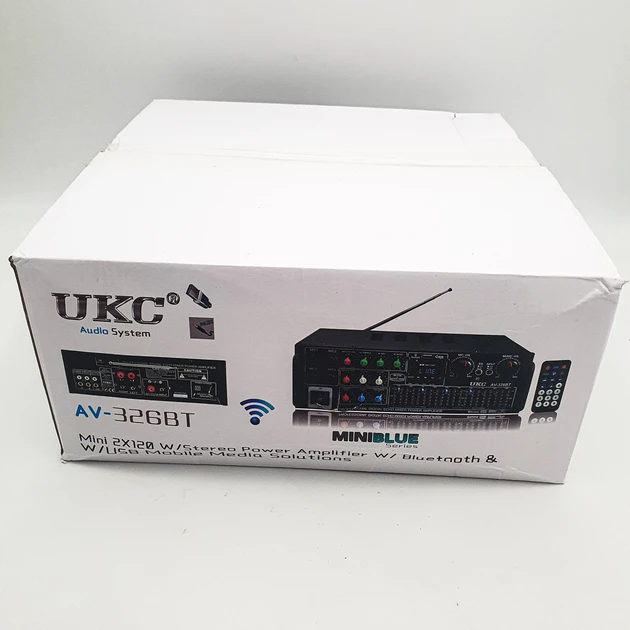 Підсилювач потужності UKC AV-326BT з функцією караоке з Bluetooth (5149) - фото 10 Підсилювач потужності UKC AV-326BT з функцією караоке з Bluetooth (5149) - фото 10