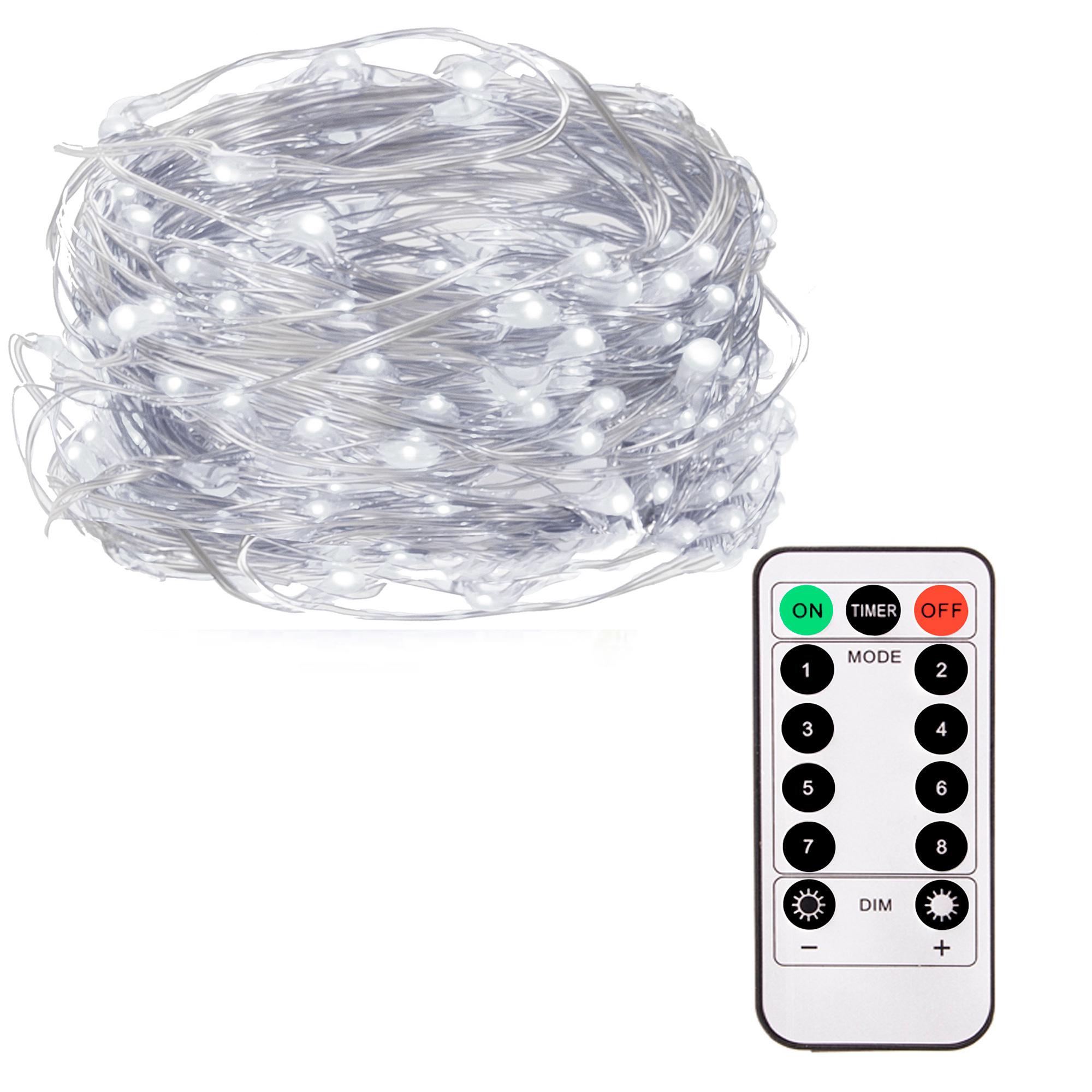 Гірлянда на батарейках Springos 100 LED Pilot CL0101 9,9 м Cold white (CL0102)