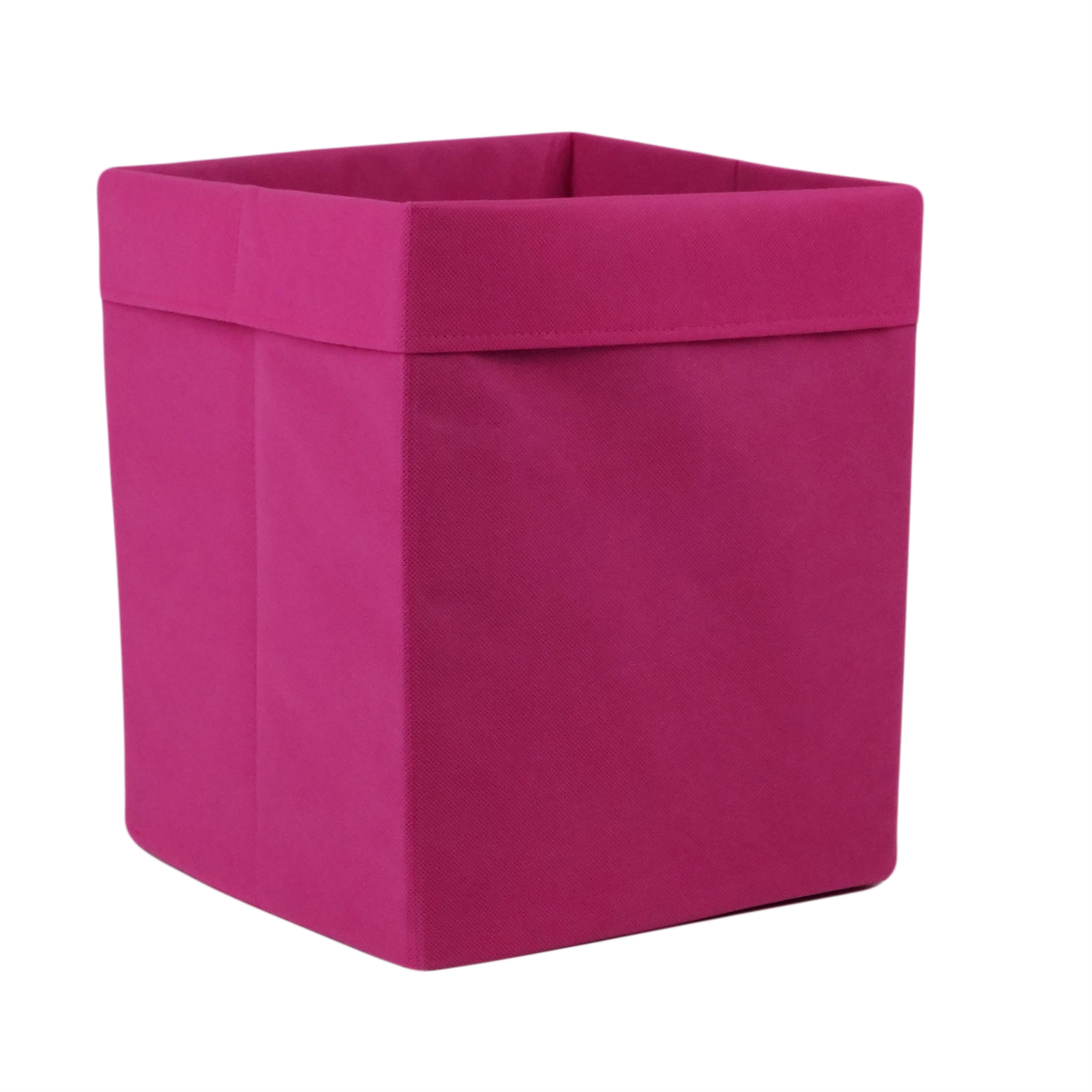 Корзин для игрушек с отворотом 25х25х30 см Спанбонд (SH-2519-OFRBOSP-UA-07(1) Розовый