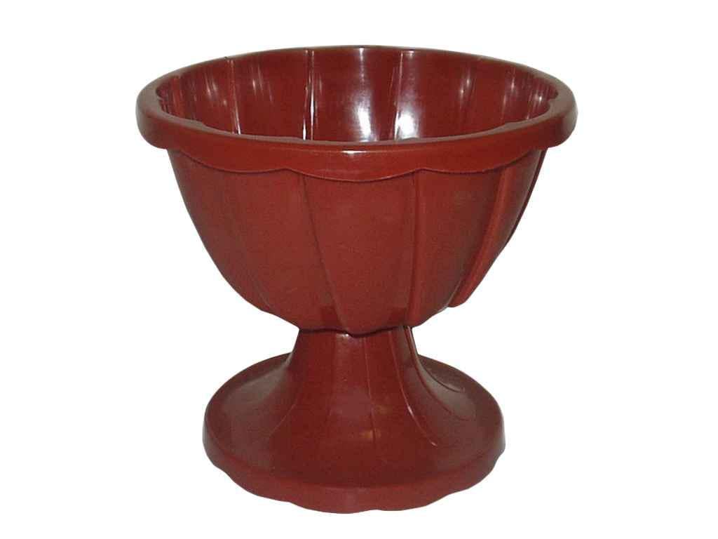 Горшок для цветов на ножке Консенсус 5,7 л 280 мм Леон №2 Терракотовый (33827)