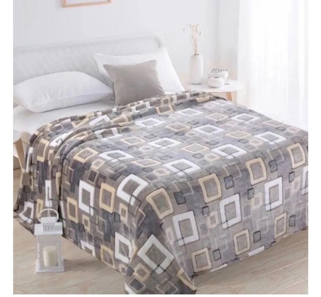 Плед-покрывало Koloco Снежок из микрофибры 180x220 см Разноцветный (56-48-8)