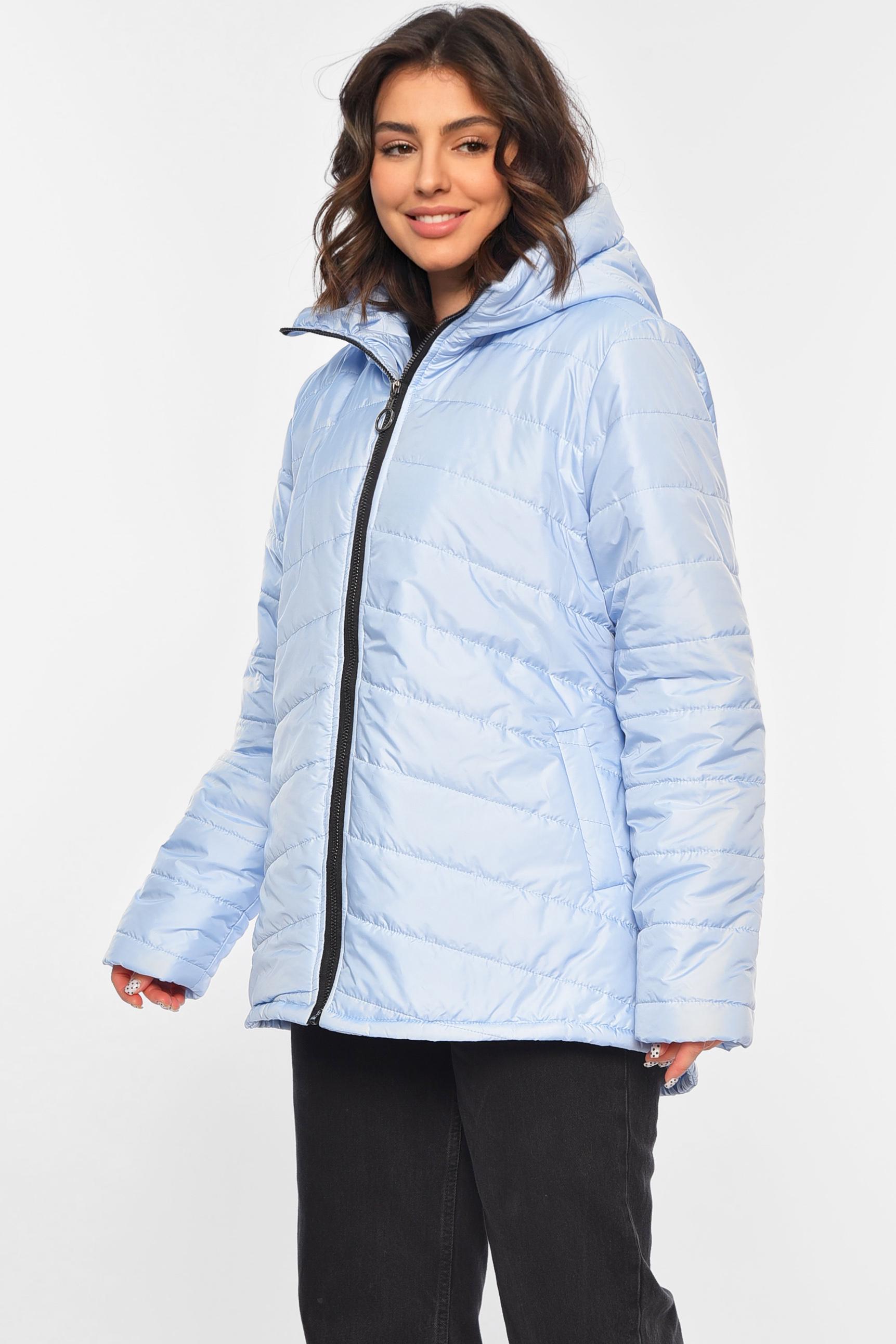 Куртка женская демисезонная полубатальная 3XL-4XL Голубой (193478)