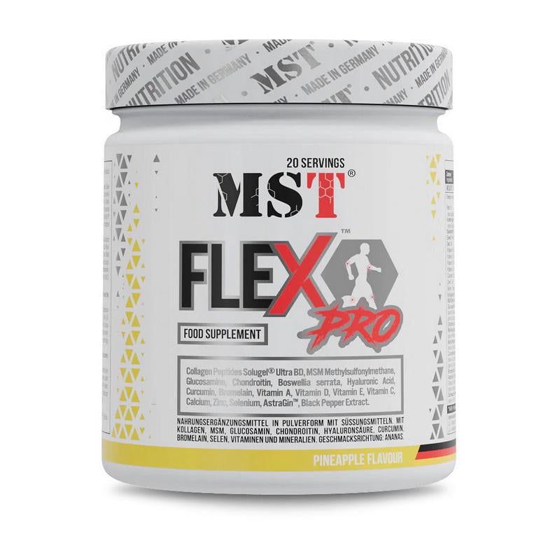 Хондропротектор MST FleX Pro глюкозамин хондроитин и MSM 300 г Ананас