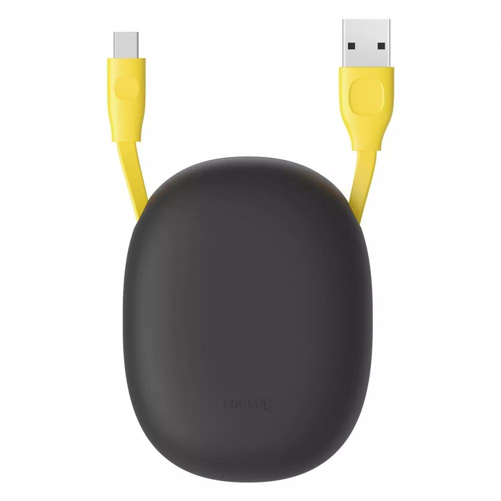 Кабель Baseus CALRN-GY Lets Go Little Reunion One-Way Stretchable Lightning 2A 1 м Black/Yellow (7abdbcbb) - фото 1 Кабель Baseus CALRN-GY Lets Go Little Reunion One-Way Stretchable Lightning 2A 1 м Black/Yellow (7abdbcbb) - фото 1