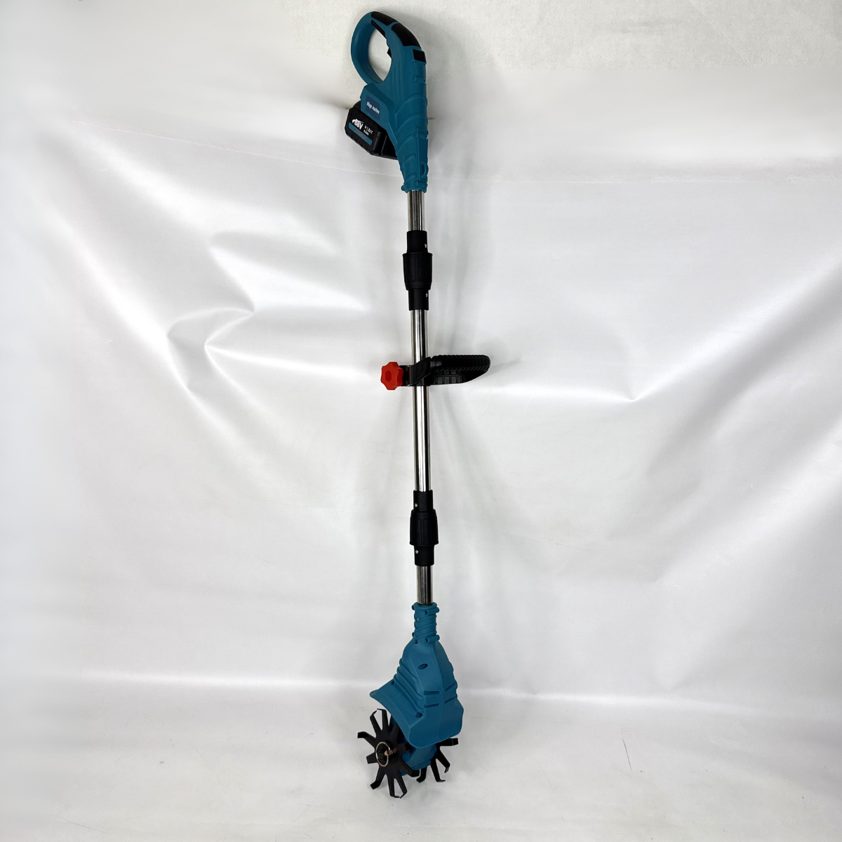 Культиватор электрический аккумуляторный с 2 аккумуляторами для грядок клумб и теплиц Синий (KYLT-026-Blue) Культиватор электрический аккумуляторный с 2 аккумуляторами для грядок клумб и теплиц Синий (KYLT-026-Blue)