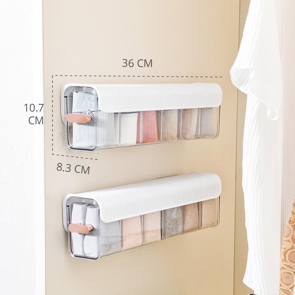 Органайзер для зберігання білизни в ящику/шафі 2в1 пластиковий 1 шт. Білий (11320912) - фото 9 Органайзер для зберігання білизни в ящику/шафі 2в1 пластиковий 1 шт. Білий (11320912) - фото 9