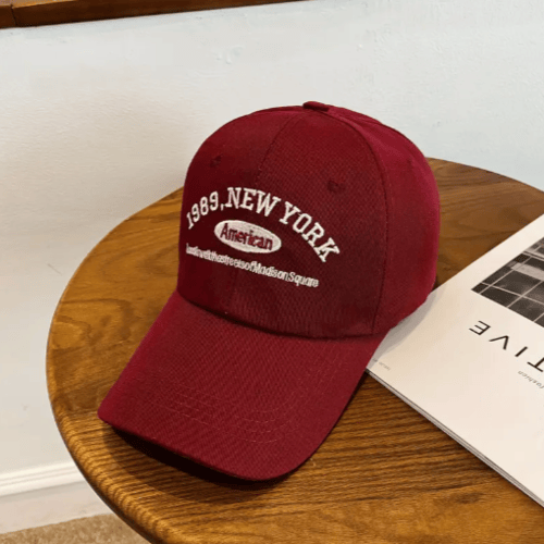 Кепка летняя New York OS Бордовый (2202326573)