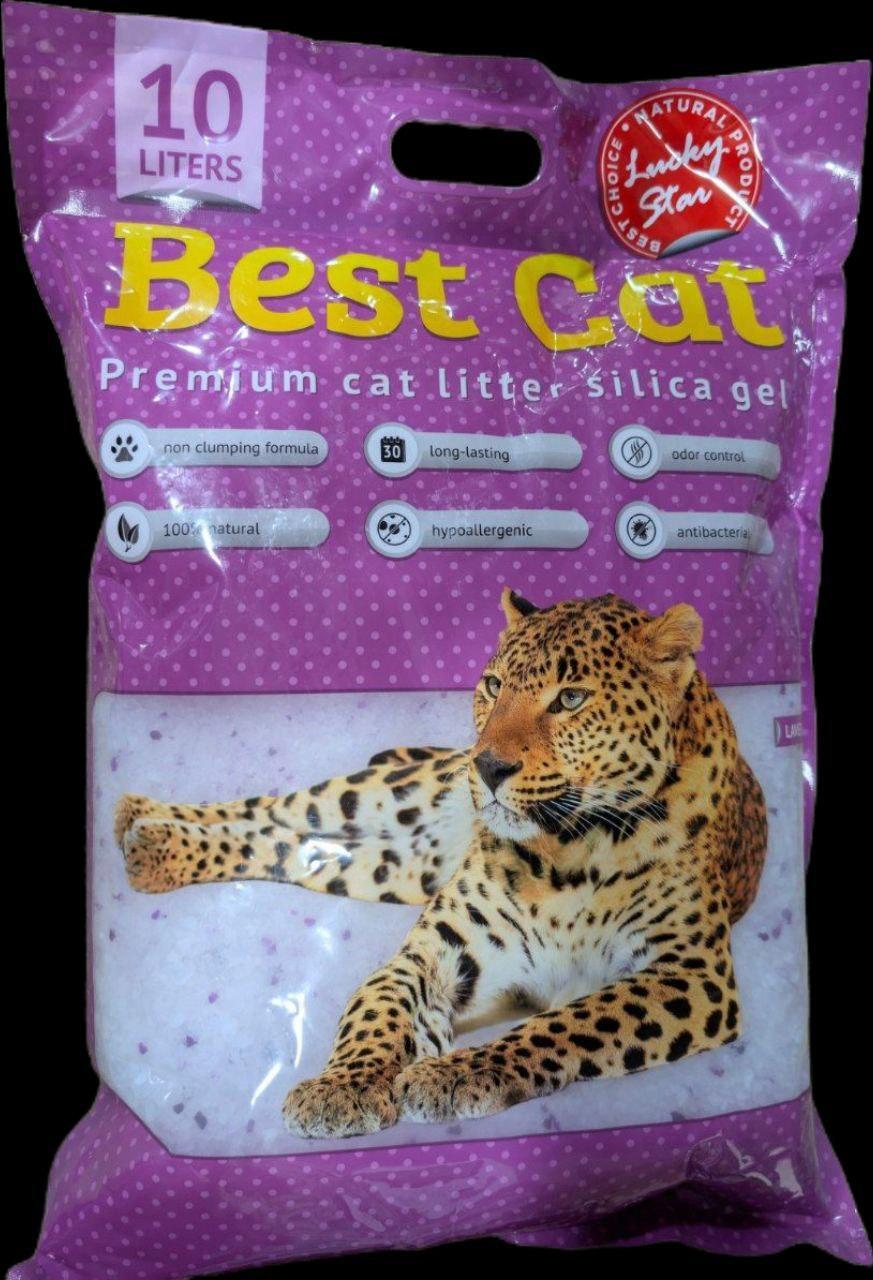Гигиенический силикагелевый наполнитель Best Cat Purple Lawender для кошачьего туалета 10 л - фото 2 Гигиенический силикагелевый наполнитель Best Cat Purple Lawender для кошачьего туалета 10 л - фото 2