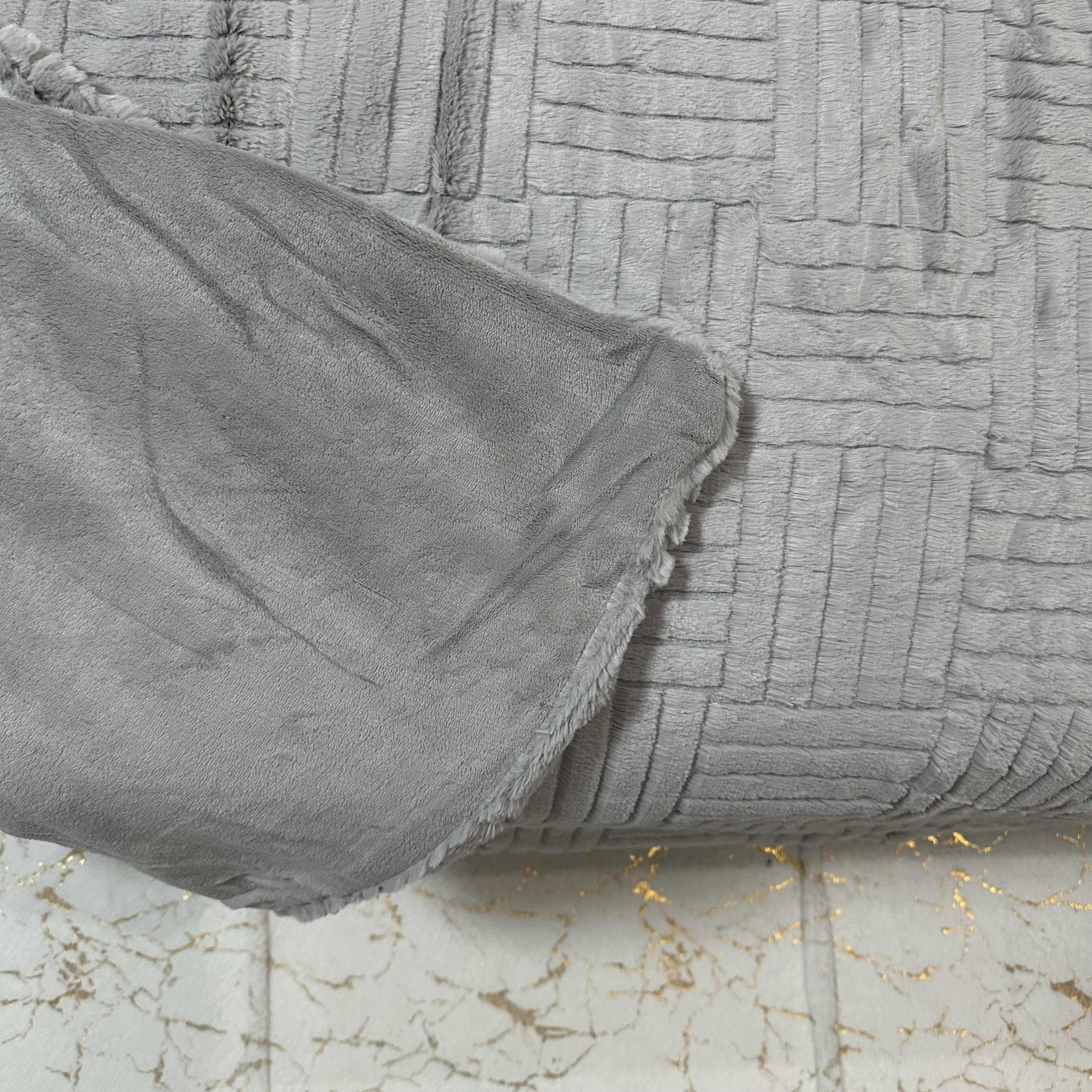 Покрывало микрофибра велюр 200х230 см Серый (30111402) - фото 4