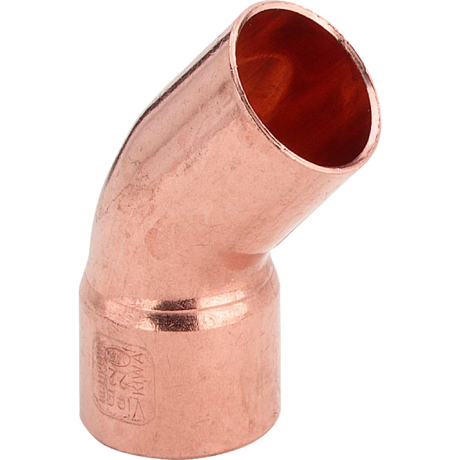 Угольник медный Viega 95040 d 15 1 муфта 45° (100292)