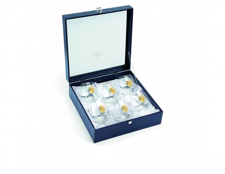 Набір келихів для віскі Chinelli 6218600 6 шт. Gold