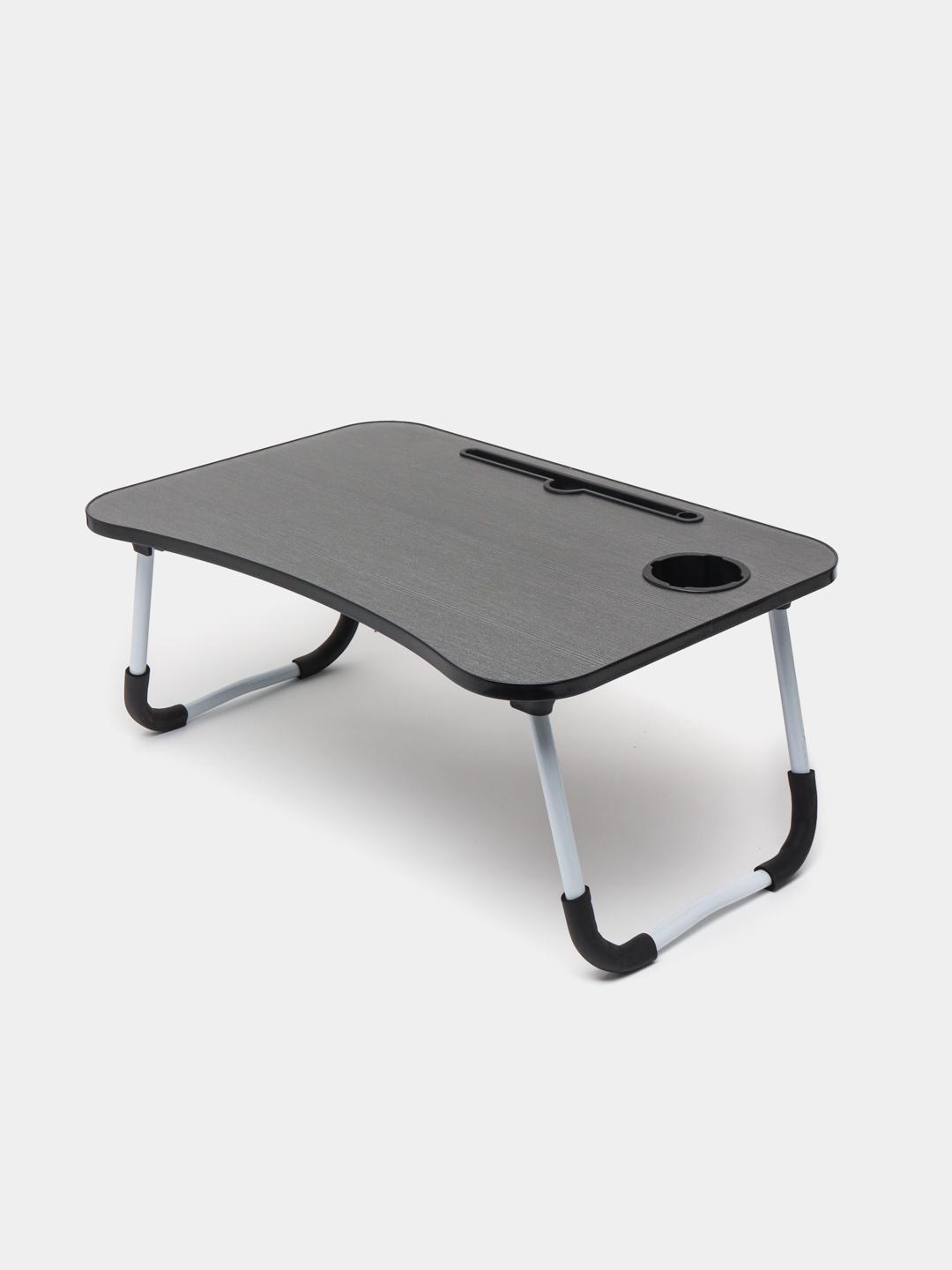 Подставка для ноутбука с подстаканником складной Черный (9ffff808a) - фото 1