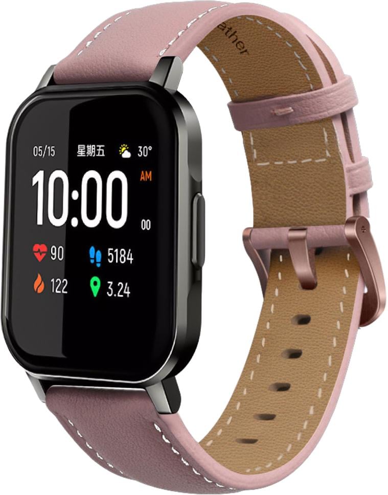 Ремінець шкіряний Folsa для Haylou Smart Watch 2 LS02 Pink (31533-31)