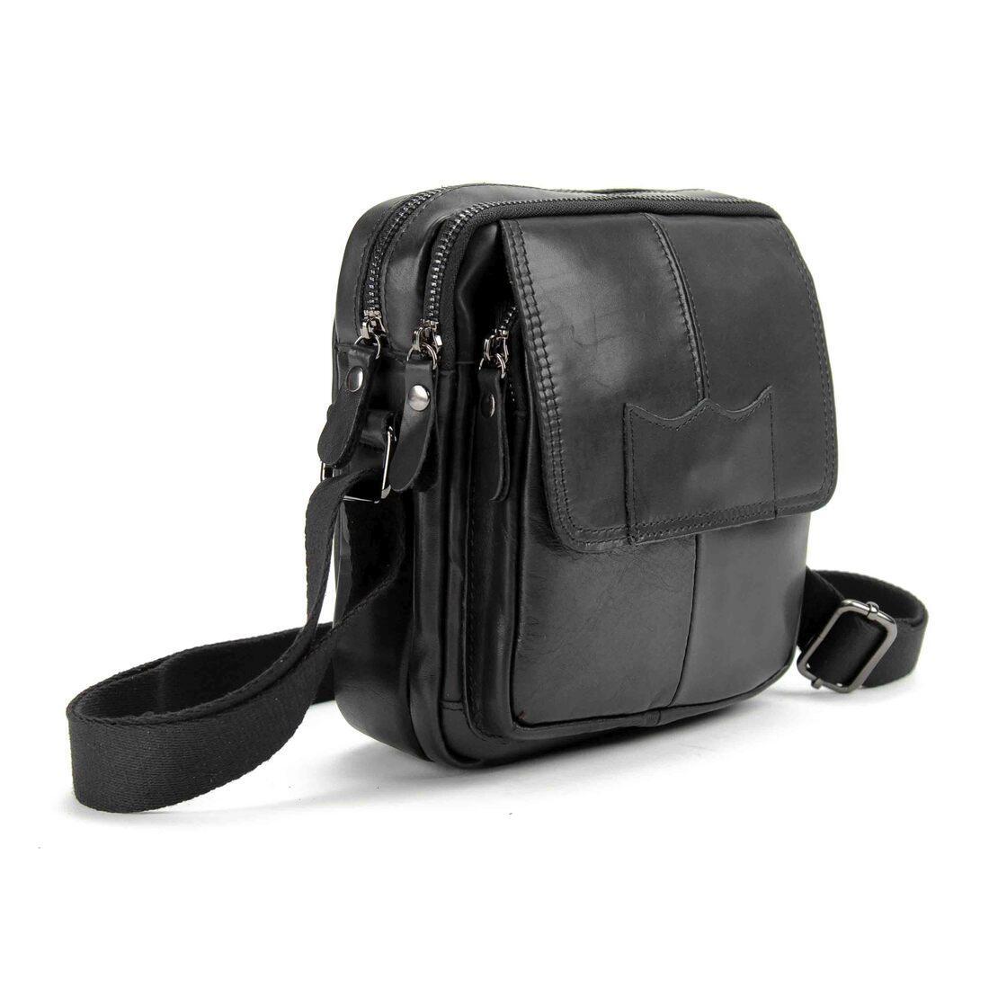 Мужская сумка через плечо Royal Bag M39-6081A Черный (7612)