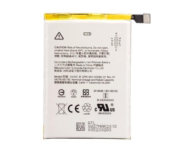 Батарея Google Pixel 3 XL 3450 mAh (04172)