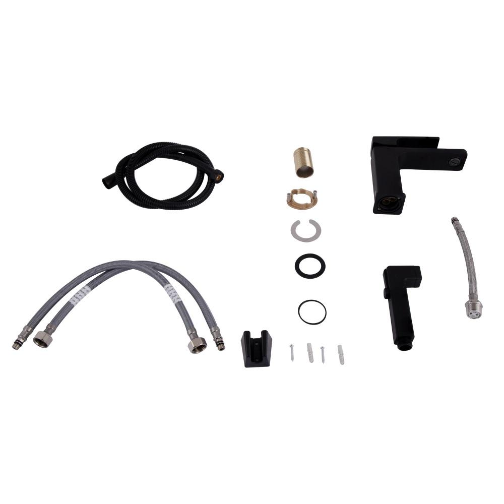 Смеситель для раковины Q-tap Gemini с гигиеническим душем Черный матовый (QTGEM272BLM45690) - фото 7 Смеситель для раковины Q-tap Gemini с гигиеническим душем Черный матовый (QTGEM272BLM45690) - фото 7