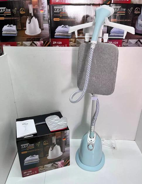 Відпарювач вертикальний для одягу зі стійкою Zepline ZP-130 3000W Блакитний (ZP-130/2) - фото 3 Відпарювач вертикальний для одягу зі стійкою Zepline ZP-130 3000W Блакитний (ZP-130/2) - фото 3