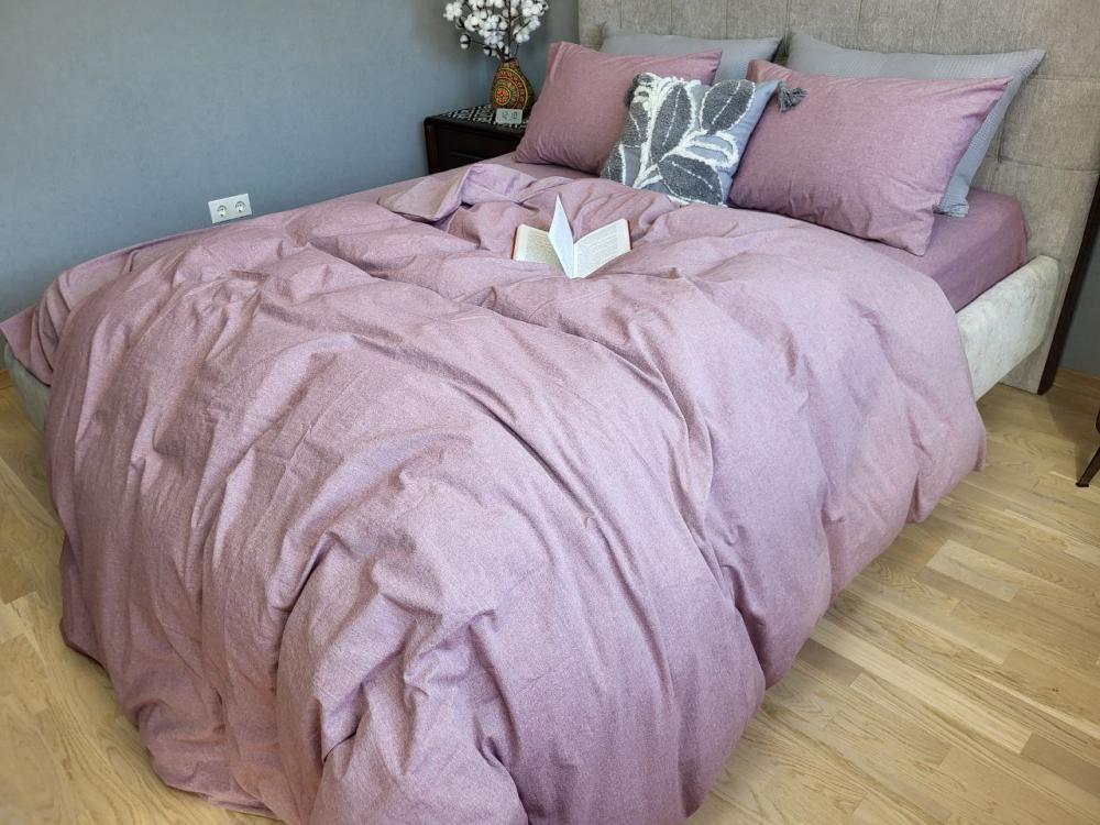Комплект постельного белья с резинкой База хлопок евро/наволочки 50х70 см Mauve (W1181) - фото 3 Комплект постельного белья с резинкой База хлопок евро/наволочки 50х70 см Mauve (W1181) - фото 3