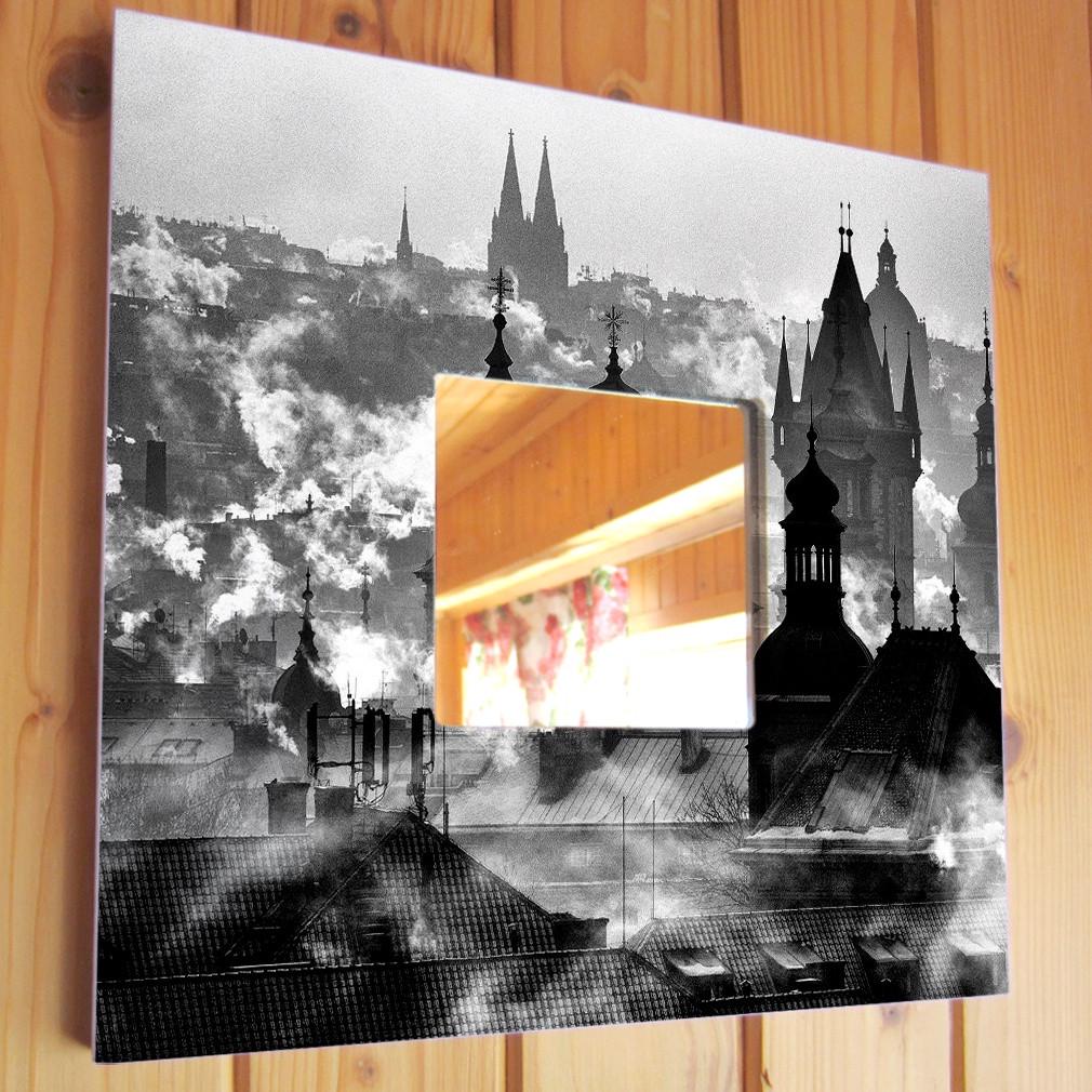 Зеркало декоративное Прага 260х260 мм Черно-белый (M00442)