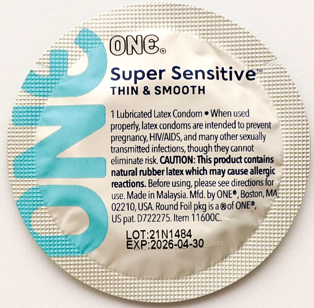 Набор гладких ультратонких презервативов ONE Super Sensitive 100 шт. (ONE11600B) - фото 3