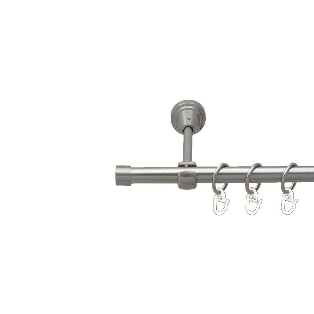 Карниз трубчатый Orvit Заглушка однорядная 16 мм 200 см Нержавеющая сталь (009-2019) - фото 1 Карниз трубчатый Orvit Заглушка однорядная 16 мм 200 см Нержавеющая сталь (009-2019) - фото 1