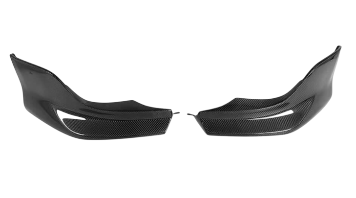 Накладки на бампер передній DDCarbon Flap для BMW 5 E-60/61 2003-2010 рр. натуральний карбон (137852)