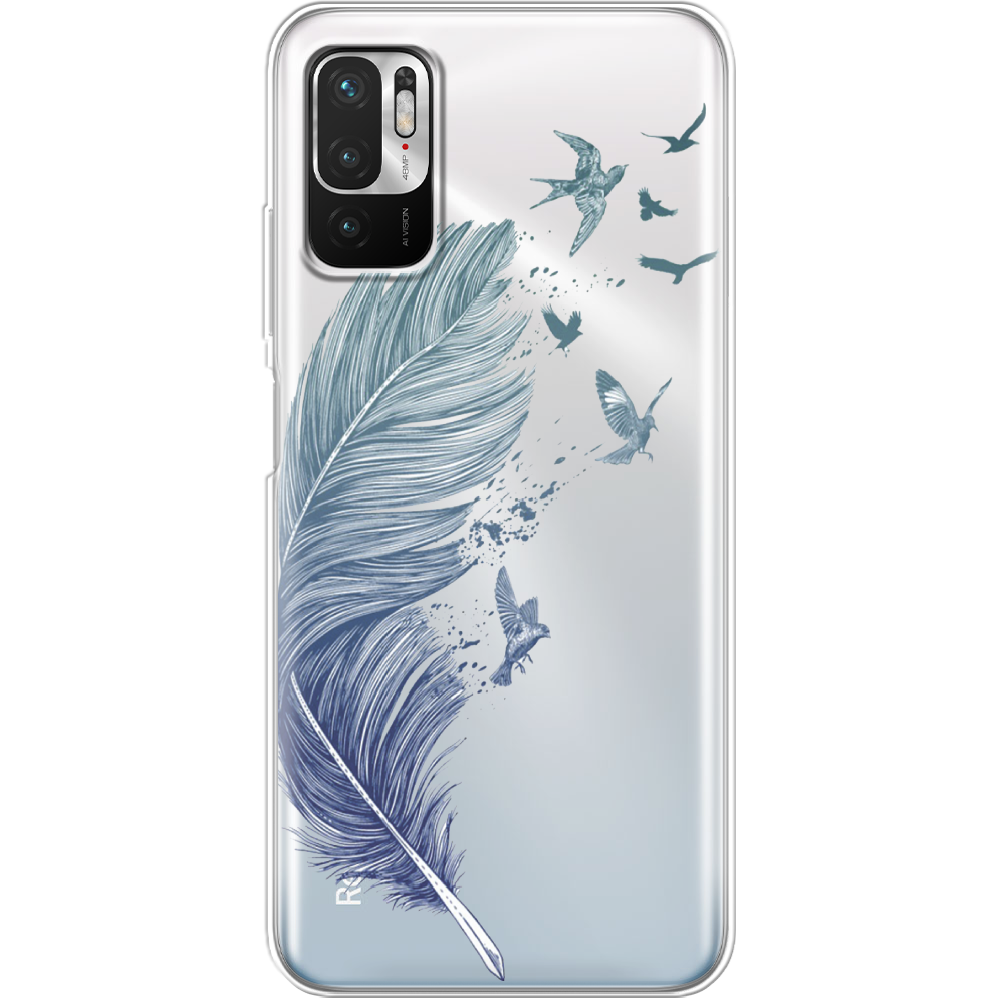 Чехол Boxface Xiaomi Redmi Note 10 5G Feather Прозрачный силикон (42639-cc38-42474)