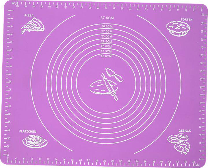 Силіконовий килимок для розкочування тіста 30х40 см Фіолетовий (968bdeac)