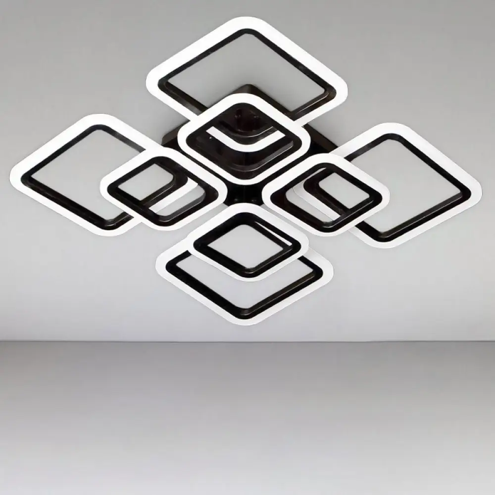 Люстра светодиодная Svet SY-5342/4+4B BK DIMMER 192W Черный