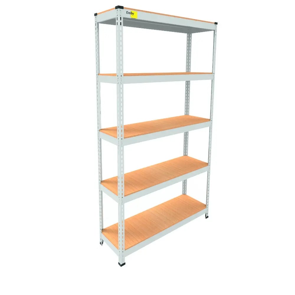 Стелаж металевий Emby Light Series 5 полиць ДСП до 100 кг 1800х900x300 мм Білий (65d33a256fb0382fce23f024) Стелаж металевий Emby Light Series 5 полиць ДСП до 100 кг 1800х900x300 мм Білий (65d33a256fb0382fce23f024)