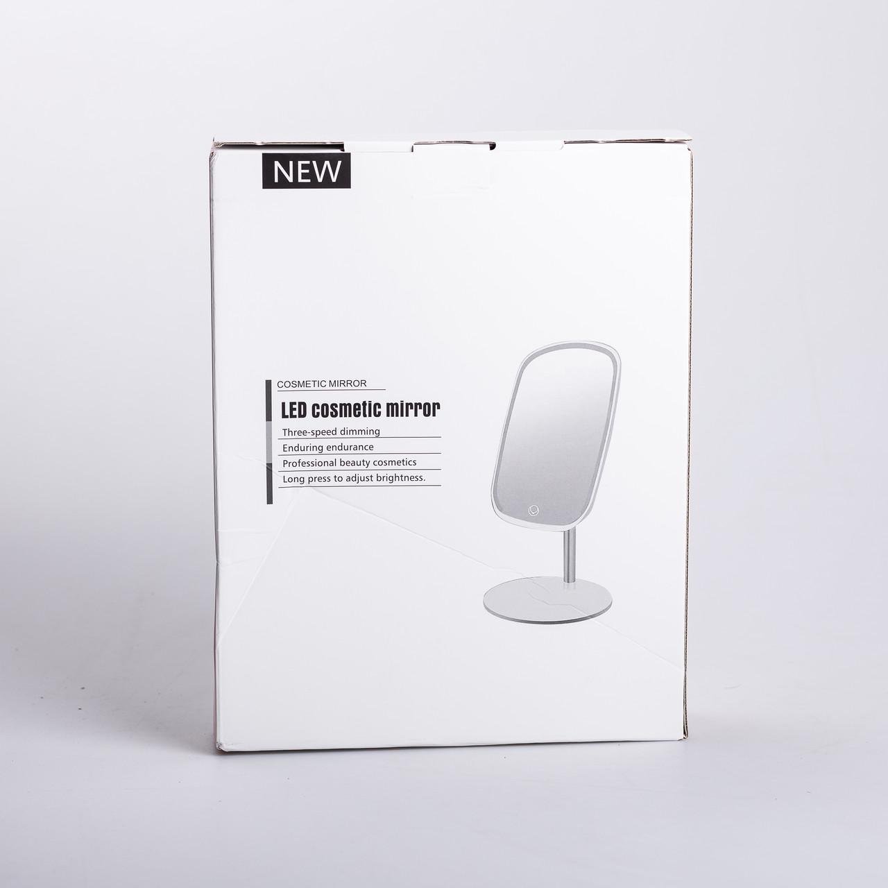 Дзеркало настільне з підсвічуванням для макіяжу на ніжці 23х18 см Рожевий (6884) - фото 10 Дзеркало настільне з підсвічуванням для макіяжу на ніжці 23х18 см Рожевий (6884) - фото 10