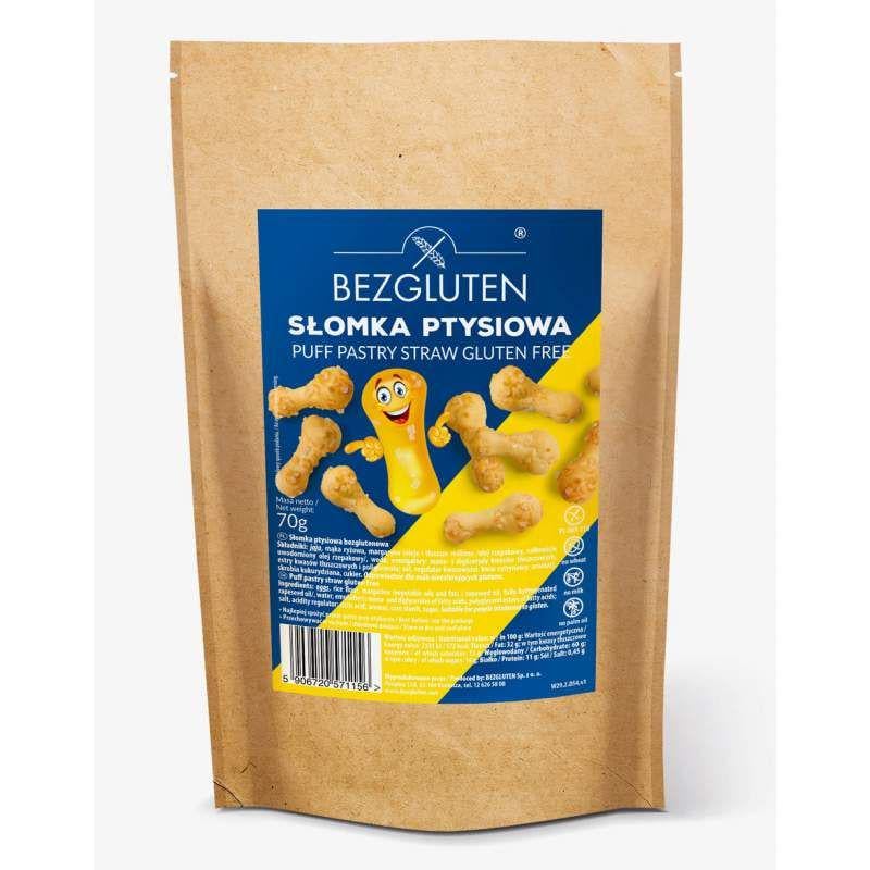Соломка без глютена Bezgluten из слоеного теста с сахаром 70 г