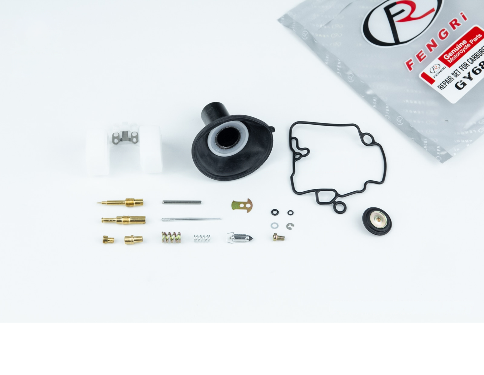 Ремонтный комплект карбюратора 50-80cc 15 деталей и мембрана 18 мм