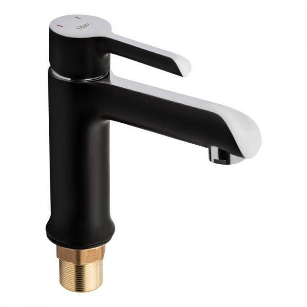 Смеситель Qtap k35ap Grand 001F для раковины низкий Black