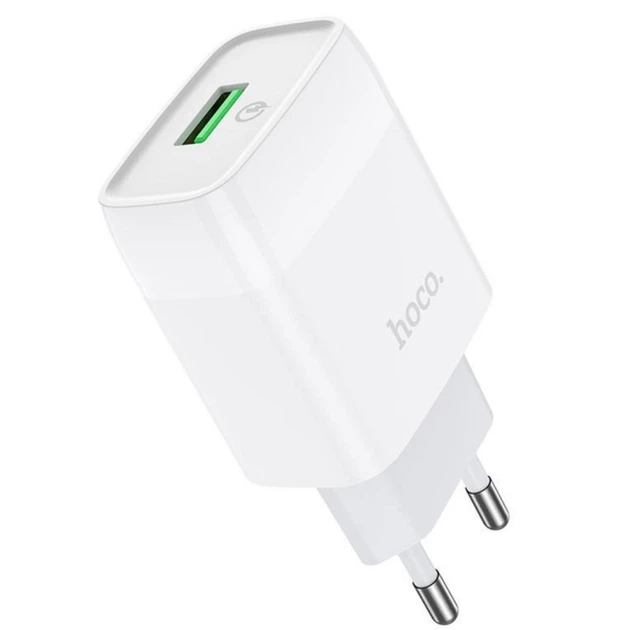 Зарядное устройство кружевное Hoco C72Q Glorious 1Port USB QC3.0 White (м00189)