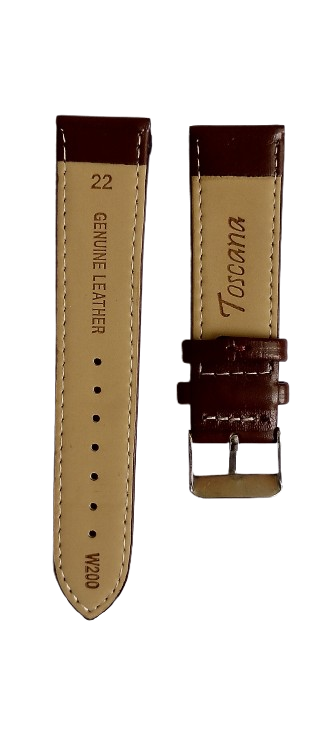 Кожаный ремешок для часов 22 мм Коричневый гладкий Strap (3444) - фото 2 Кожаный ремешок для часов 22 мм Коричневый гладкий Strap (3444) - фото 2