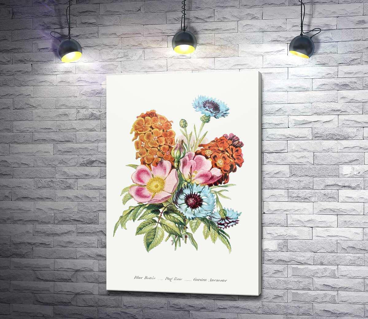 Картина ArtPoster Маленький букет из полевых цветов 87x130 см Модуль №1 (004229)