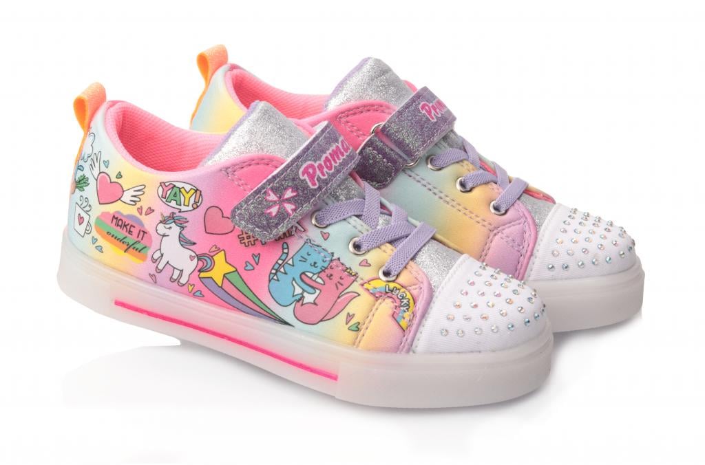 Кроссовки для девочек 1842 текстиль р. 31 Разноцветный