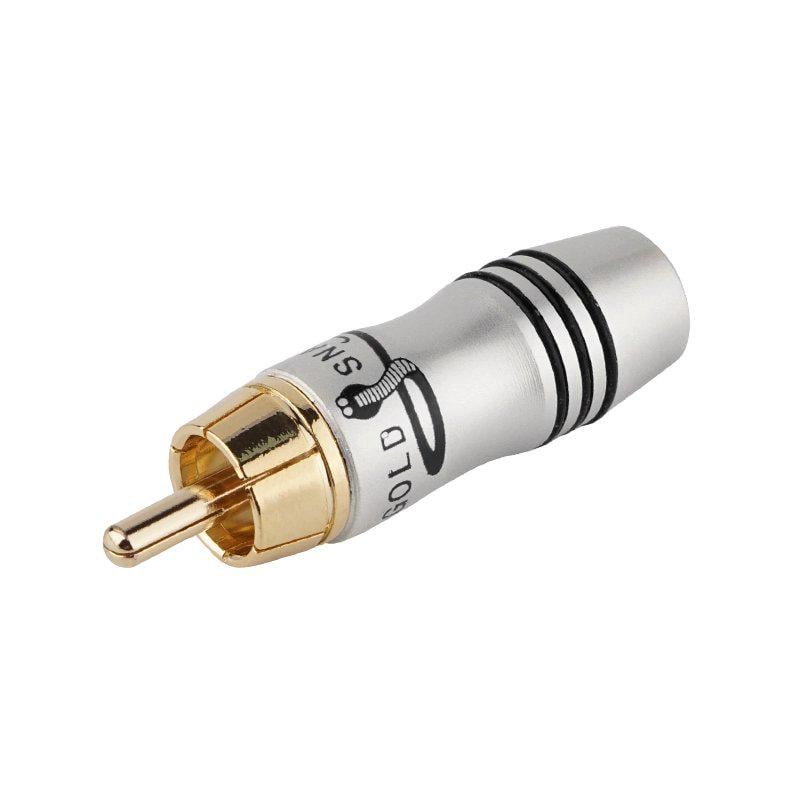 Штекер RCA SNAKE Gold 8 мм Черный (A153053) Штекер RCA SNAKE Gold 8 мм Черный (A153053)