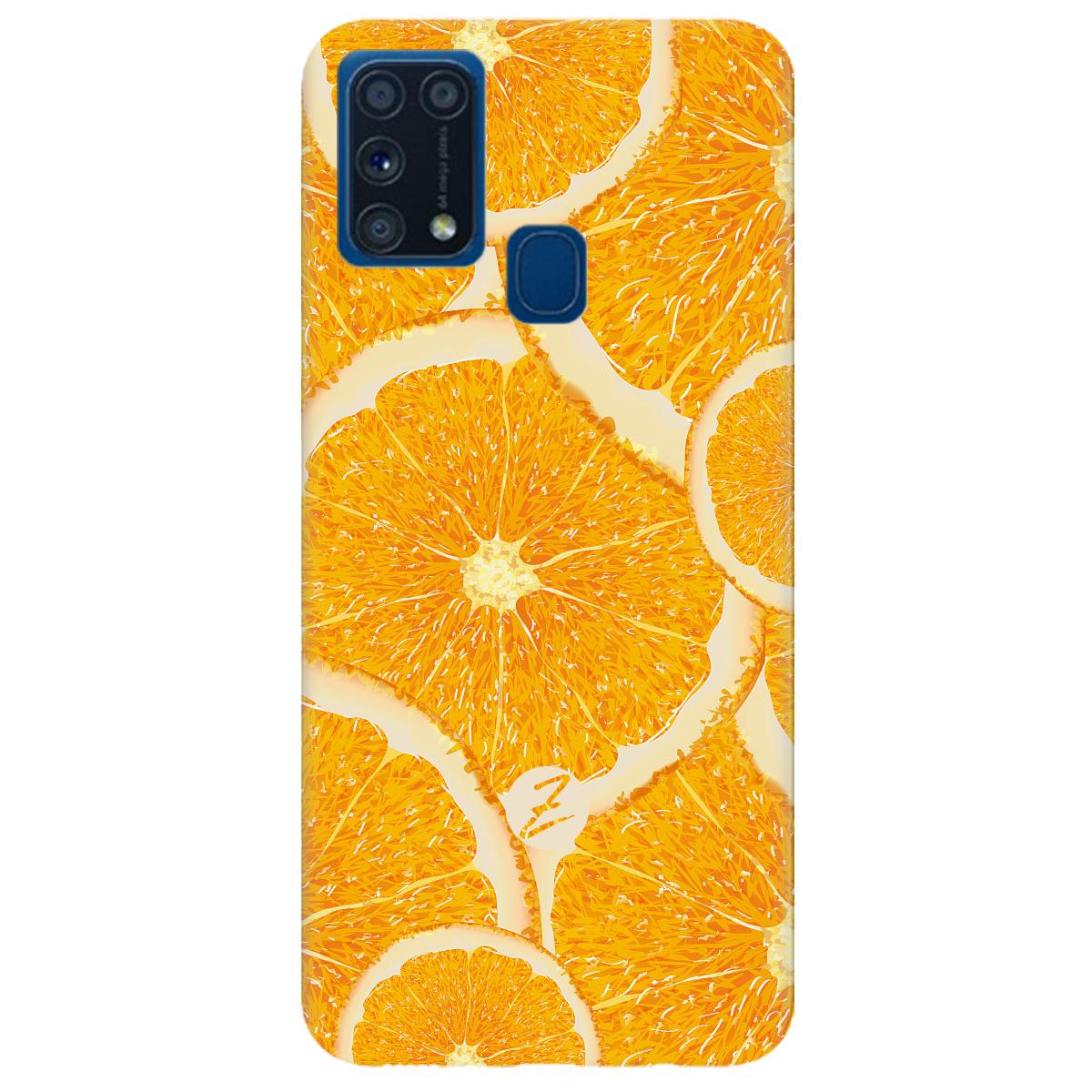 Силиконовый чехол Zorrov для Samsung Galaxy M31 - Orange (14190040093098166) - фото 1