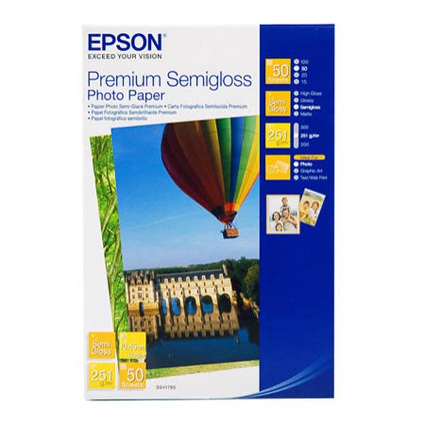 Папір Epson Premium Semigl 10x15 см з полімерним покриттям (9614602) - фото 1