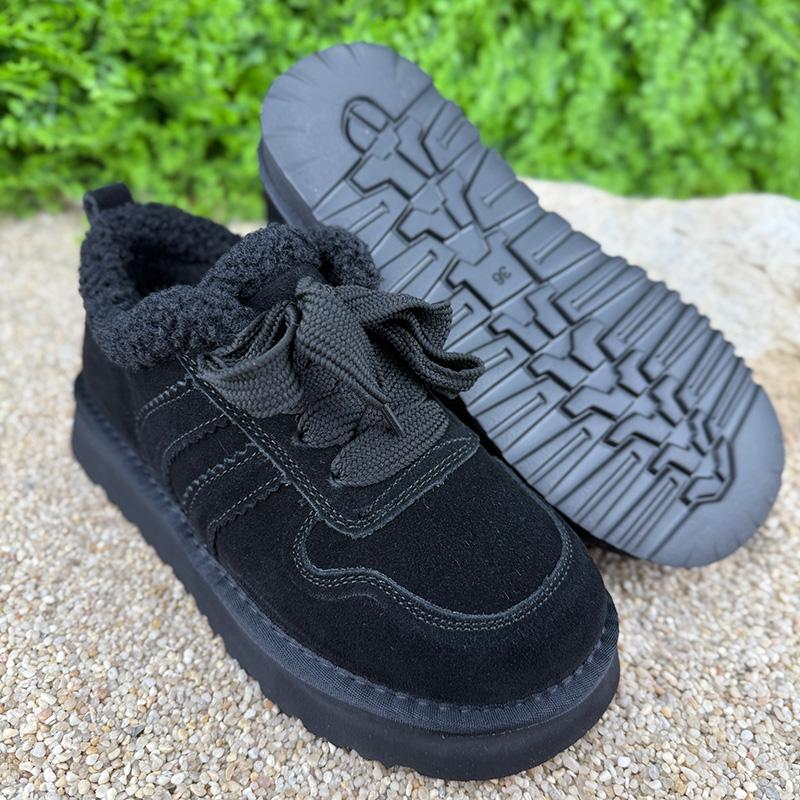 Кеди жіночі замшеві зимові Е-0050266-1 p. 38 24,5 см Чорний (113923387) - фото 4